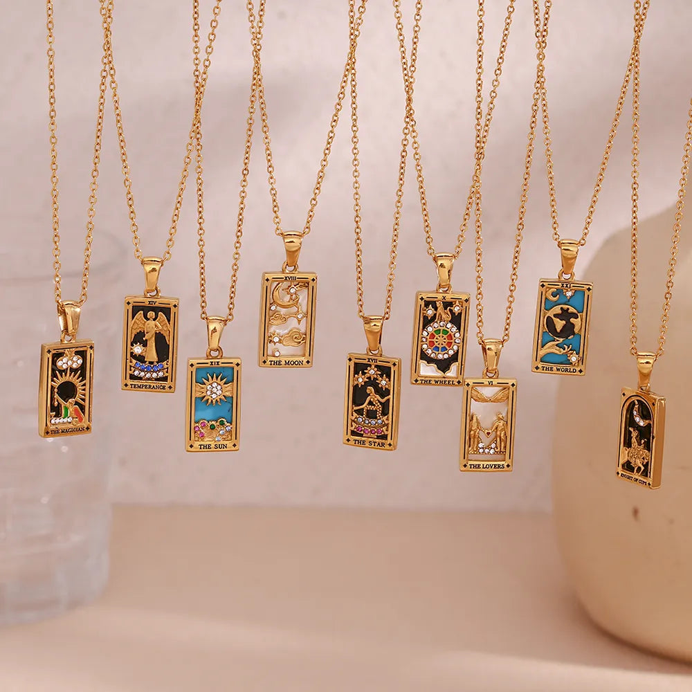 Tarot Pendant Necklace (Silver/Gold)