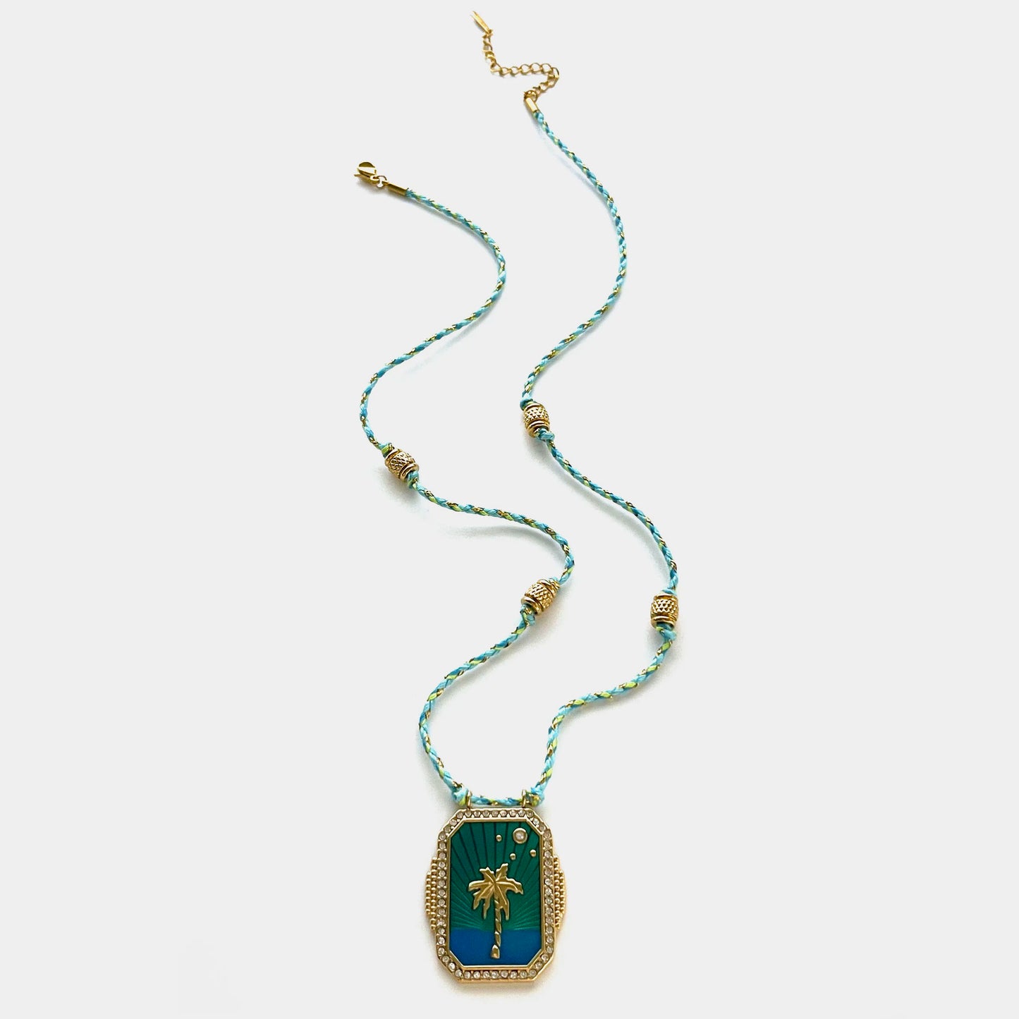 Coconut Palm Tree Pendant Necklace