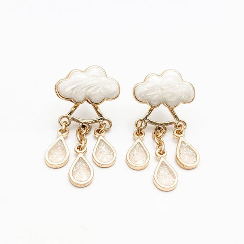 Cloud Rain Drop Earrings