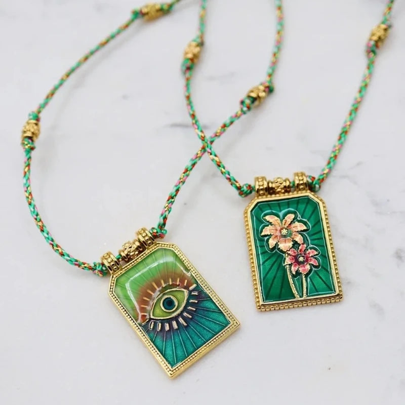 Retro Gold Plated Symbol Necklaces