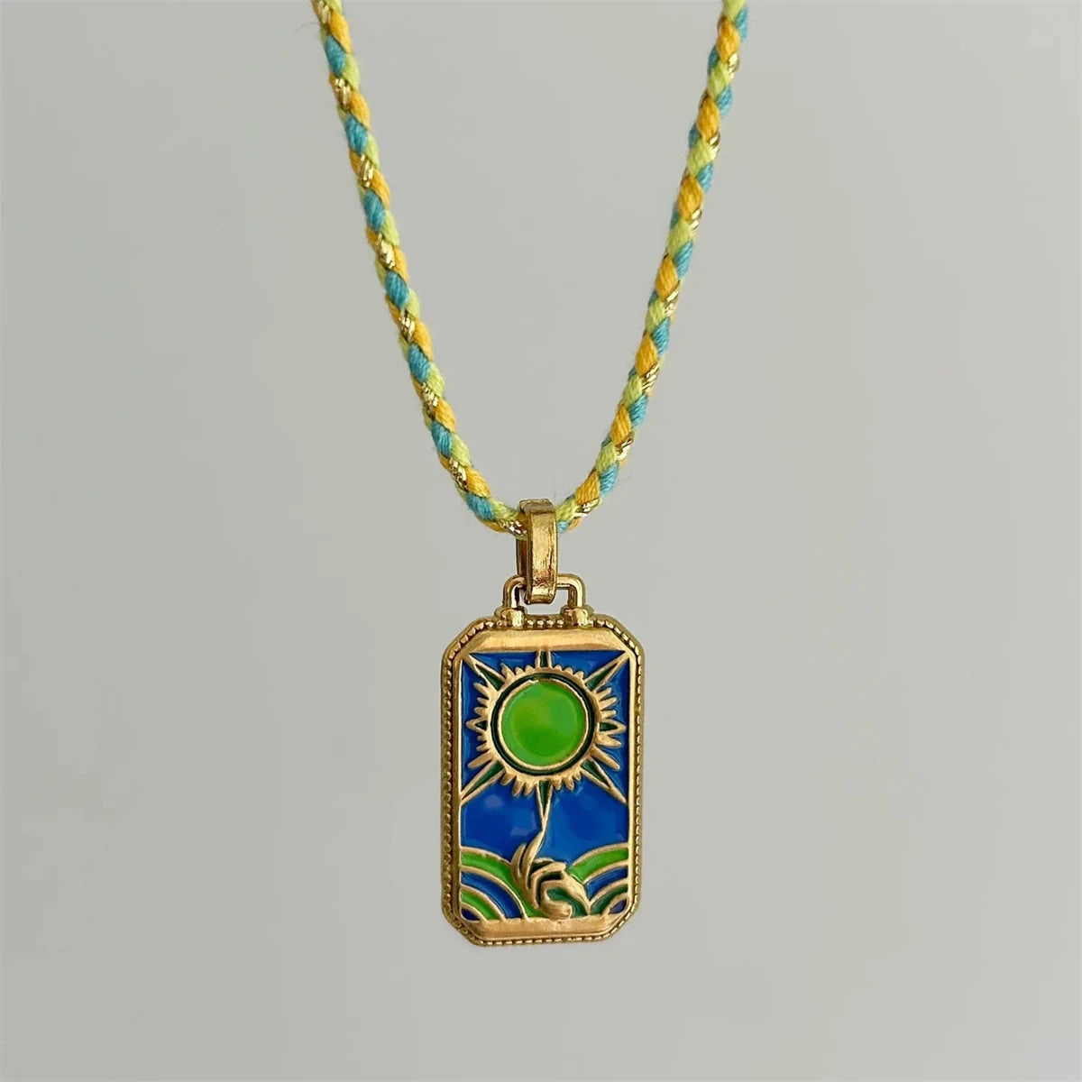 Colourful Tarot Pendant Necklaces