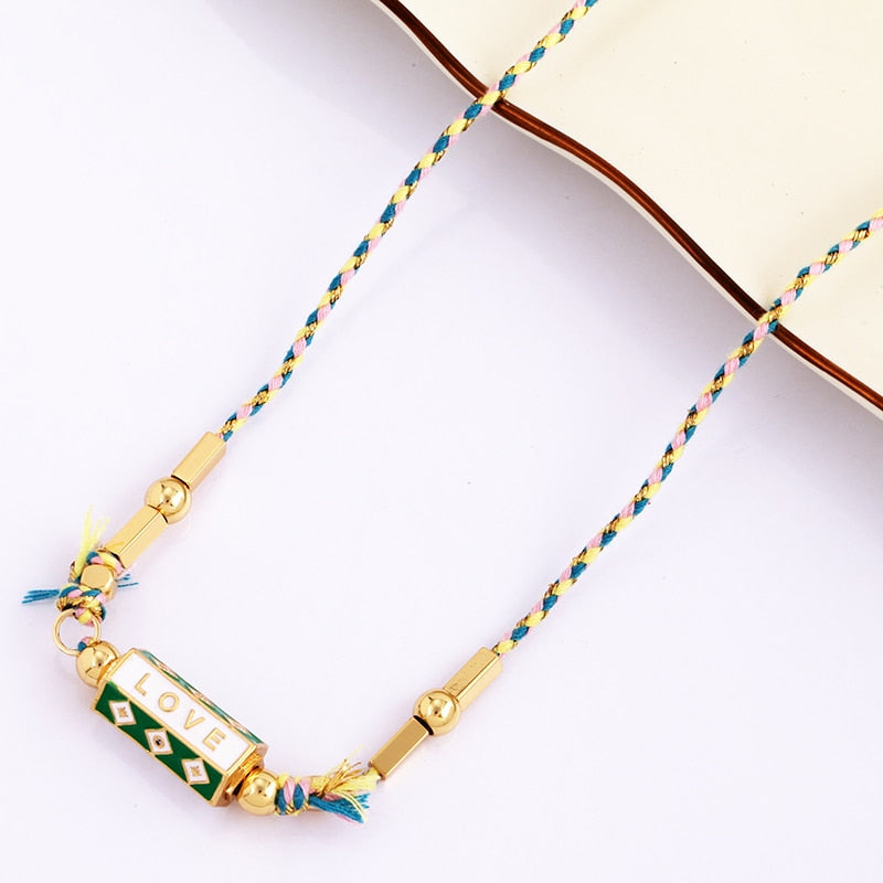 Bohemia Barrel Pendant Necklace
