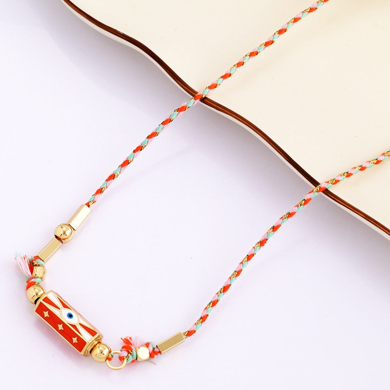 Bohemia Barrel Pendant Necklace
