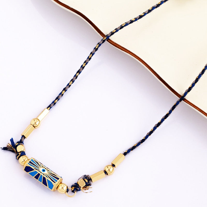 Bohemia Barrel Pendant Necklace