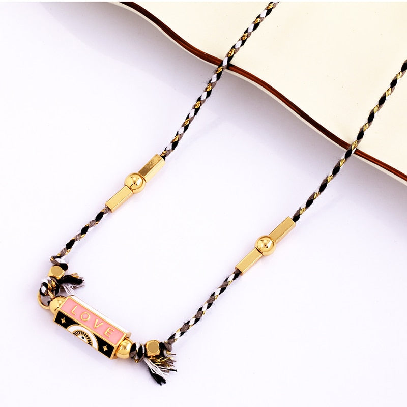 Bohemia Barrel Pendant Necklace