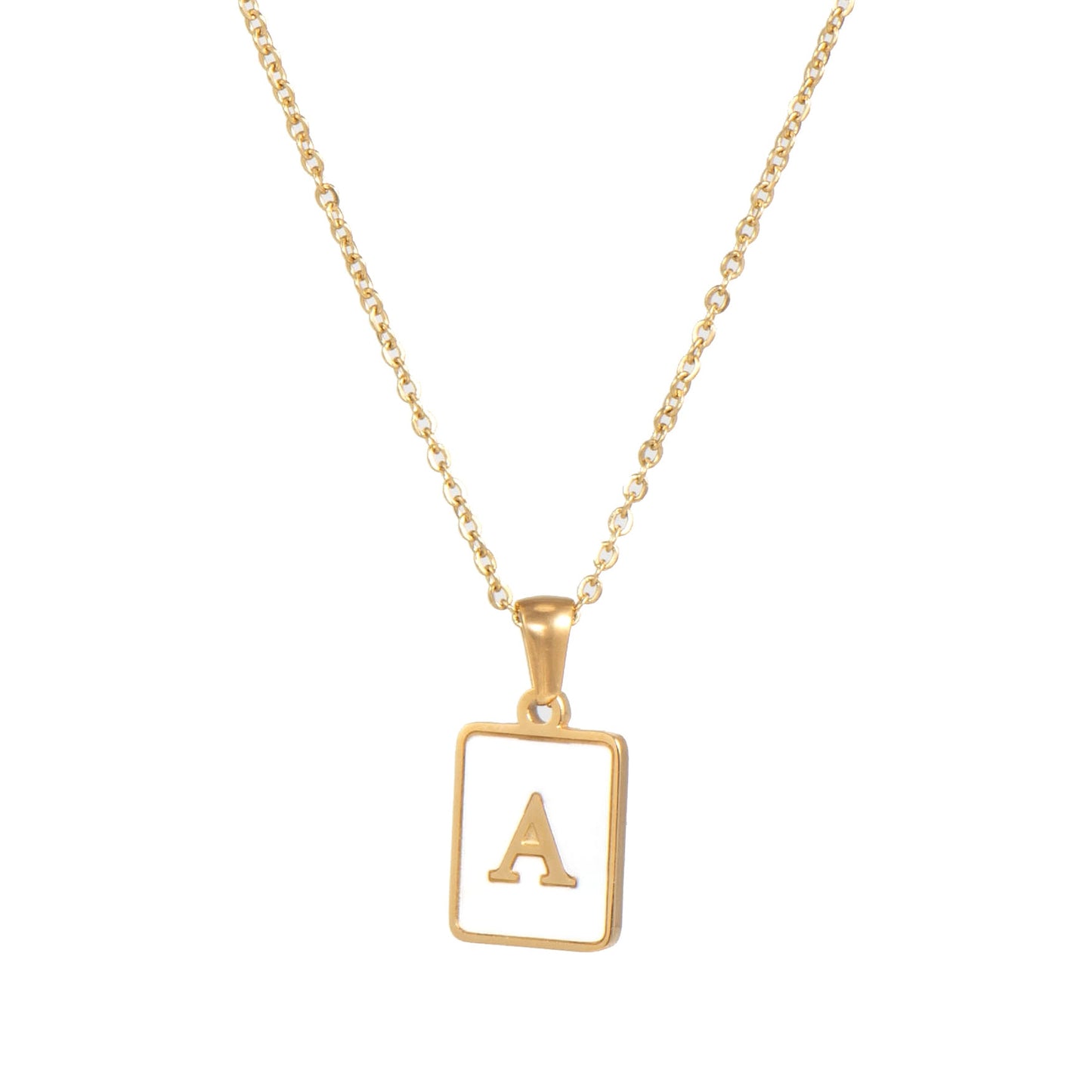 Initial Shell Necklace