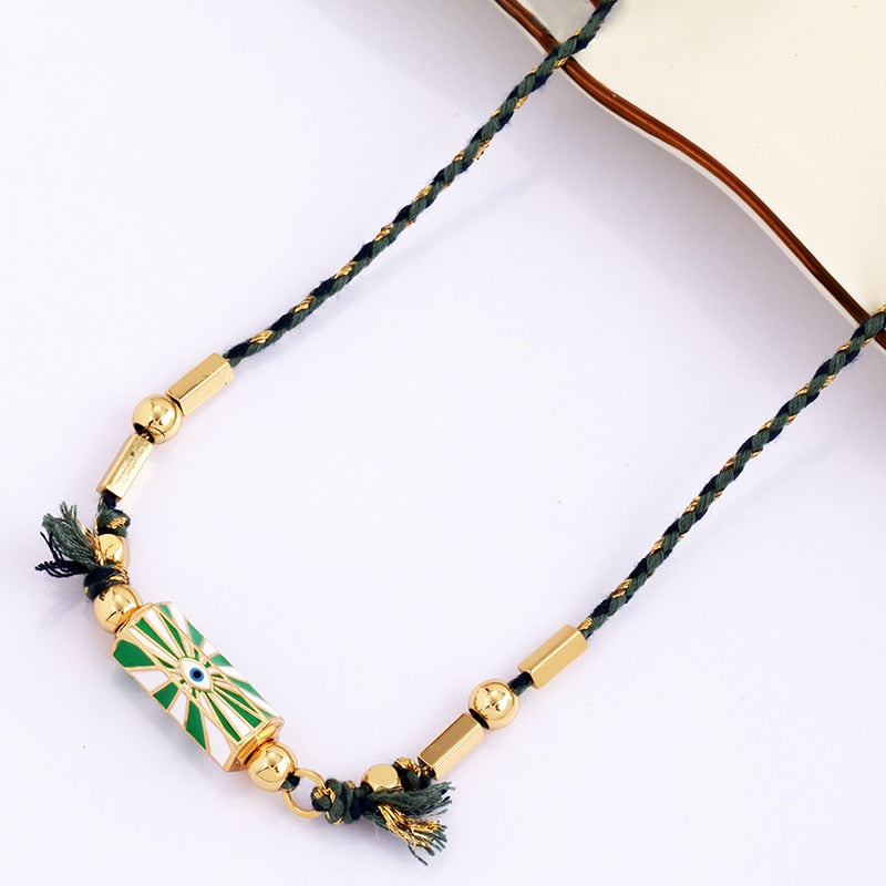 Bohemia Barrel Pendant Necklace