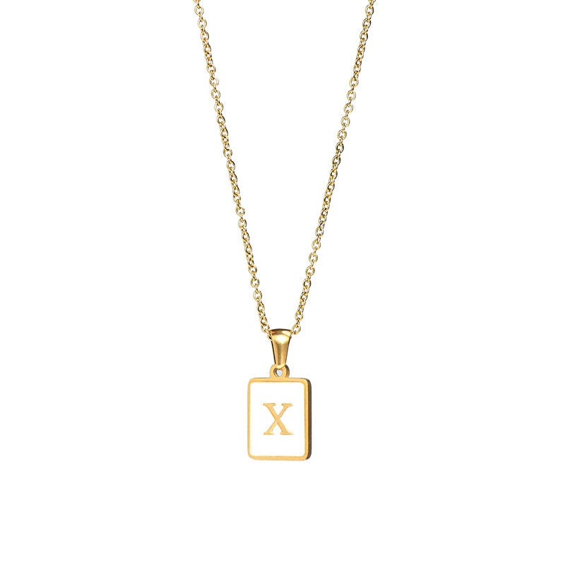 Initial Shell Necklace