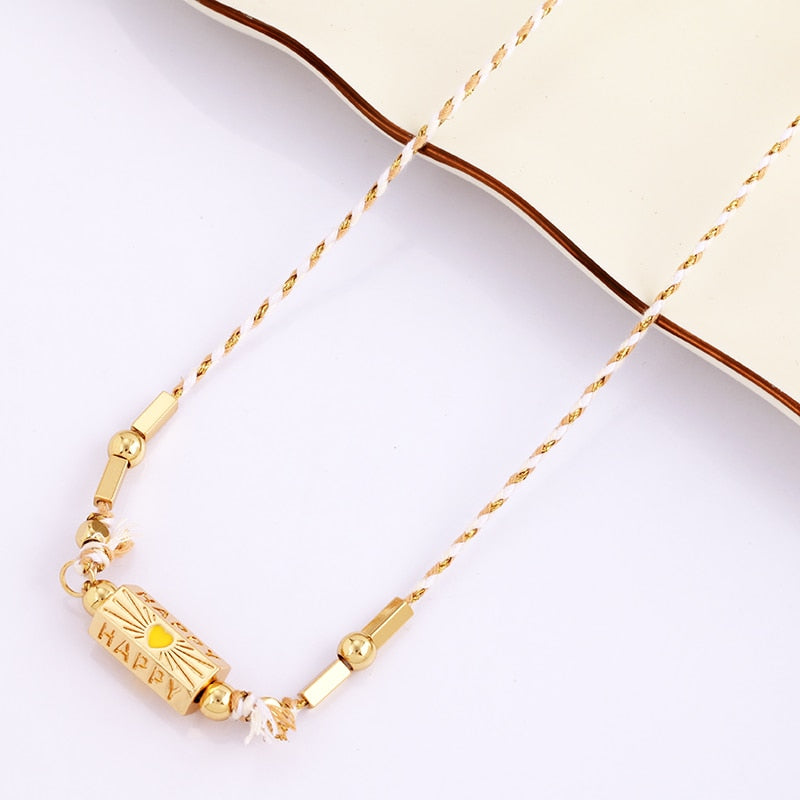 Bohemia Barrel Pendant Necklace