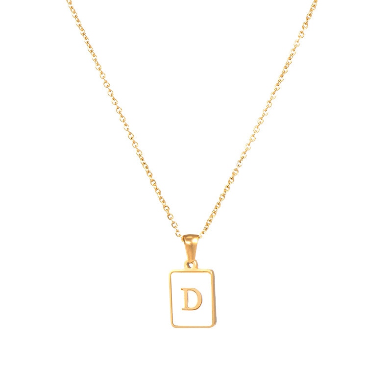Initial Shell Necklace