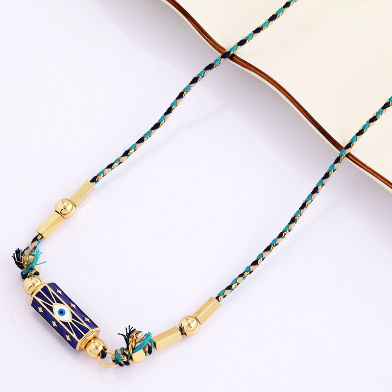 Bohemia Barrel Pendant Necklace