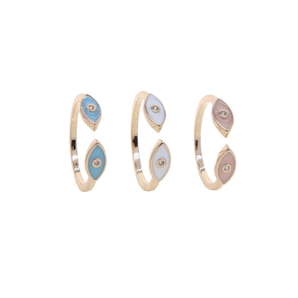 Evil Eye Duo Enamel Ring