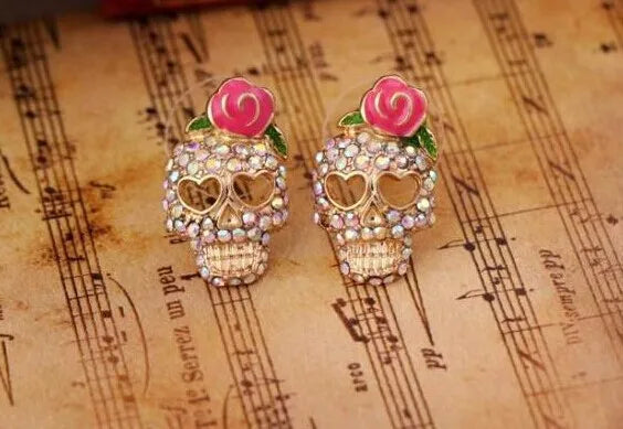 Vintage Skull Earrings