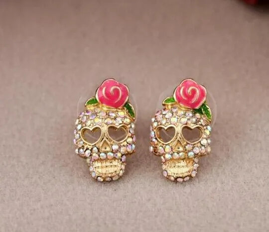 Vintage Skull Earrings