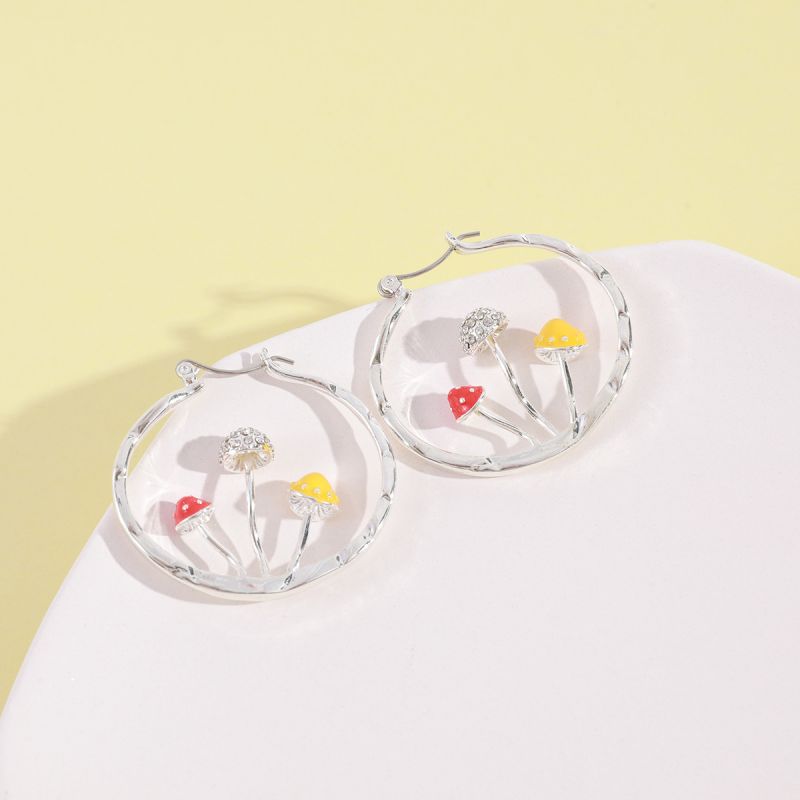 Shroom Hoop Earrings