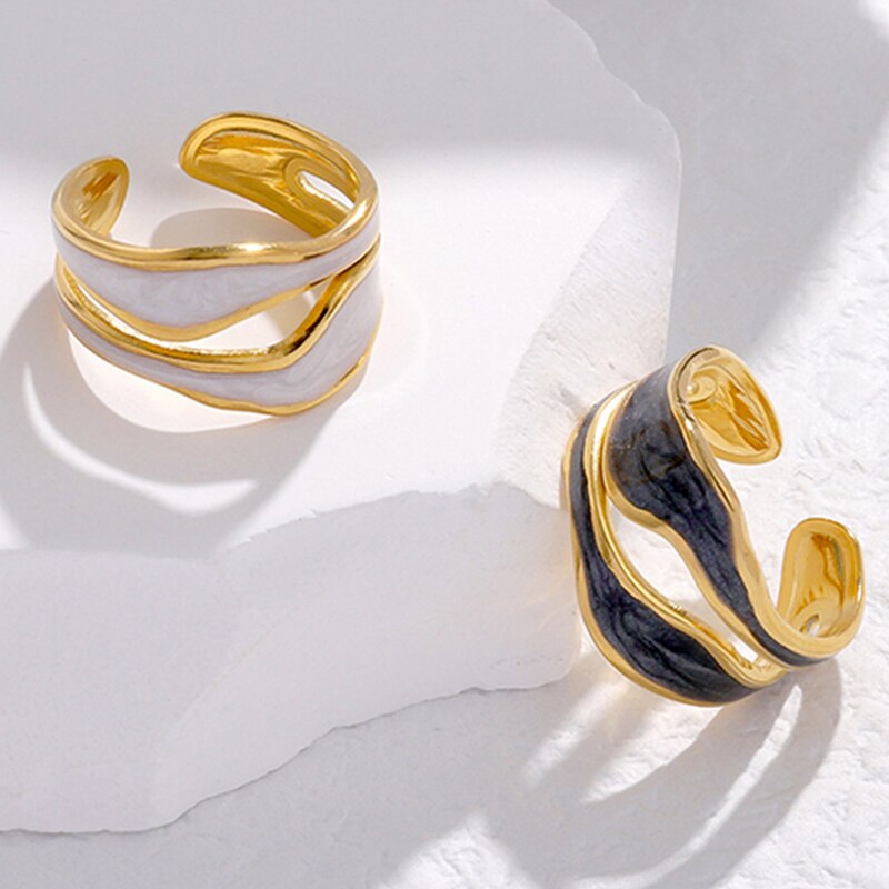 Minimalist Irregular 18K Gold Plated RIng