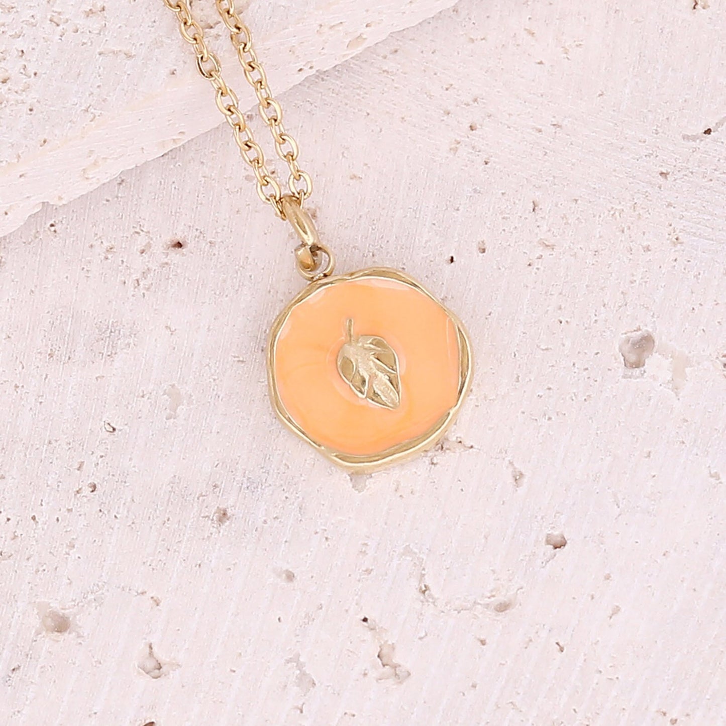 Enamel Summer Pendant Necklace