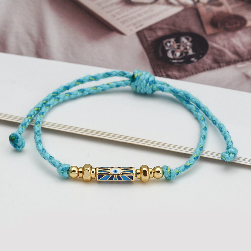 Evil Eye Bohemia Braided Rope Bracelet