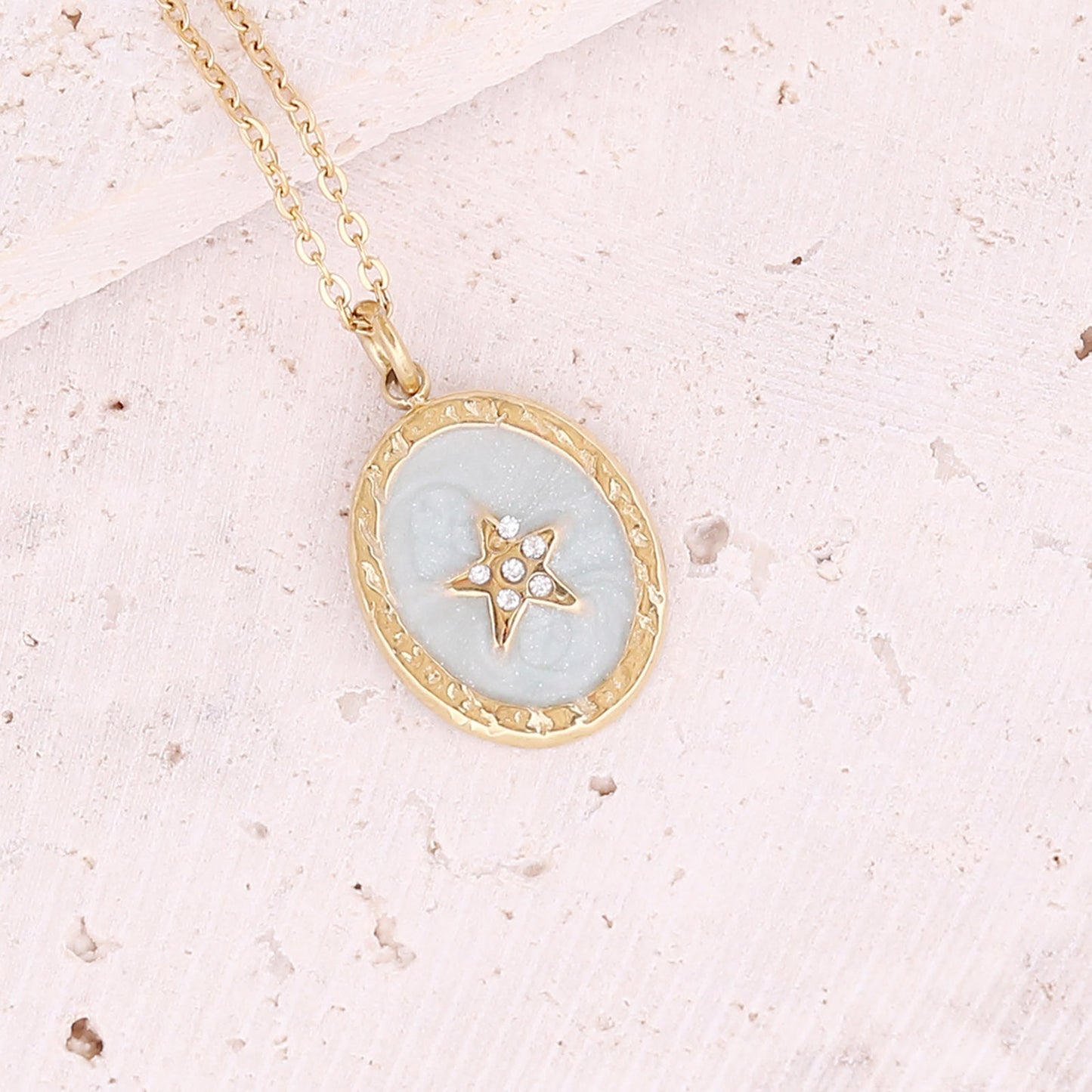 Enamel Summer Pendant Necklace