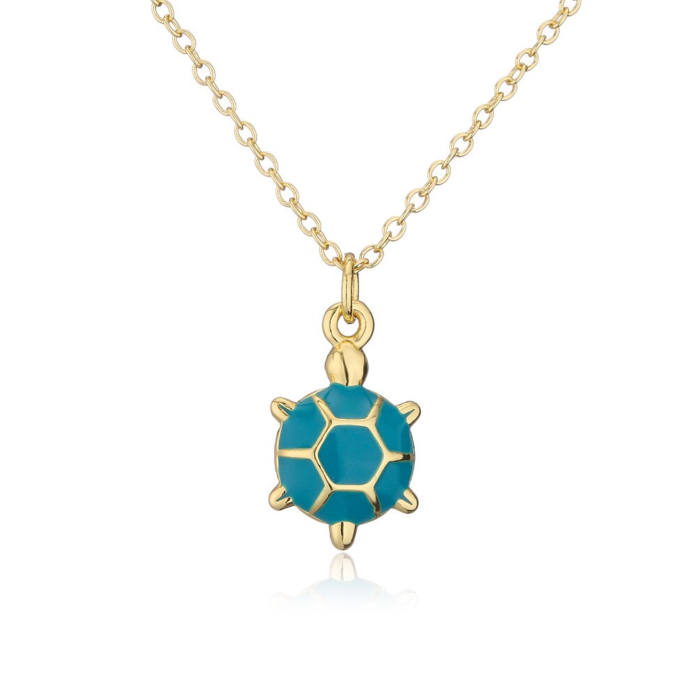 18K Gold Plated Turtle Pendant Necklace