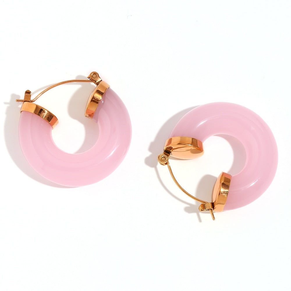 Acrylic Chunky Hoops