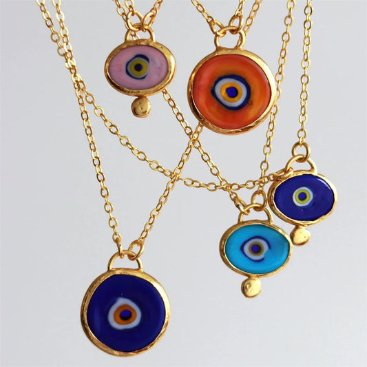 Santorini Evil Eye Necklace