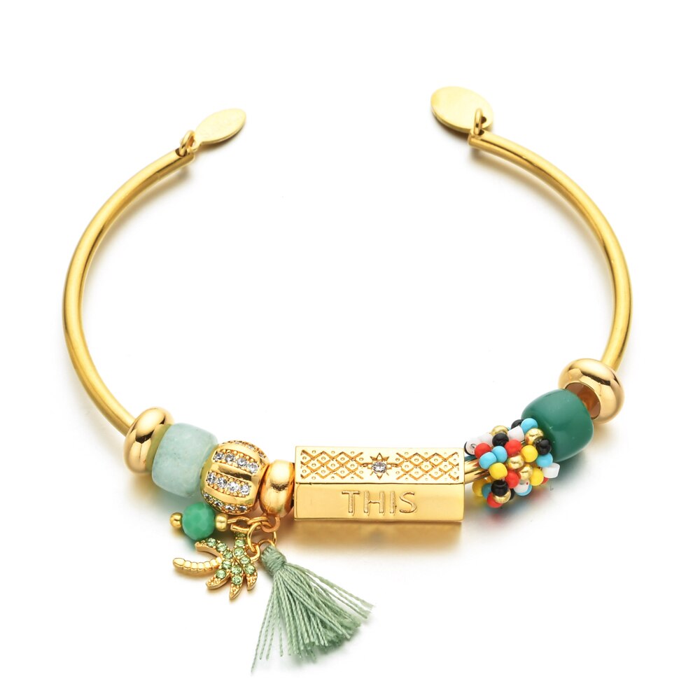 Bohemia Tassel Cuff Bangle