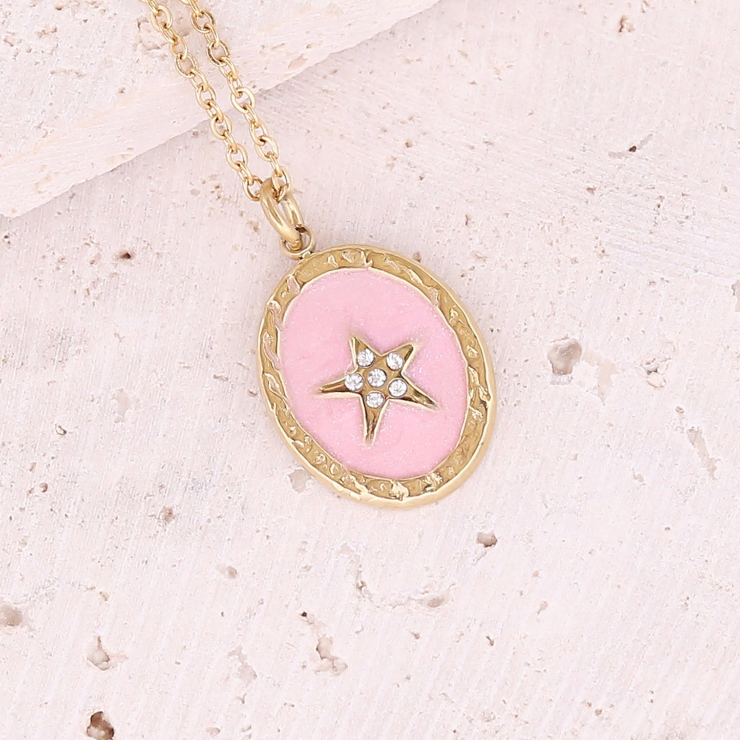 Enamel Summer Pendant Necklace