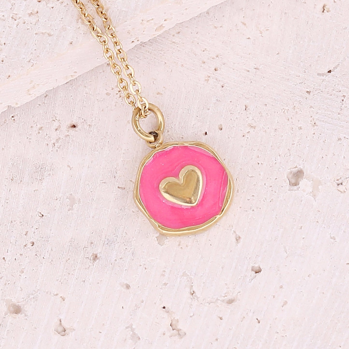 Enamel Summer Pendant Necklace