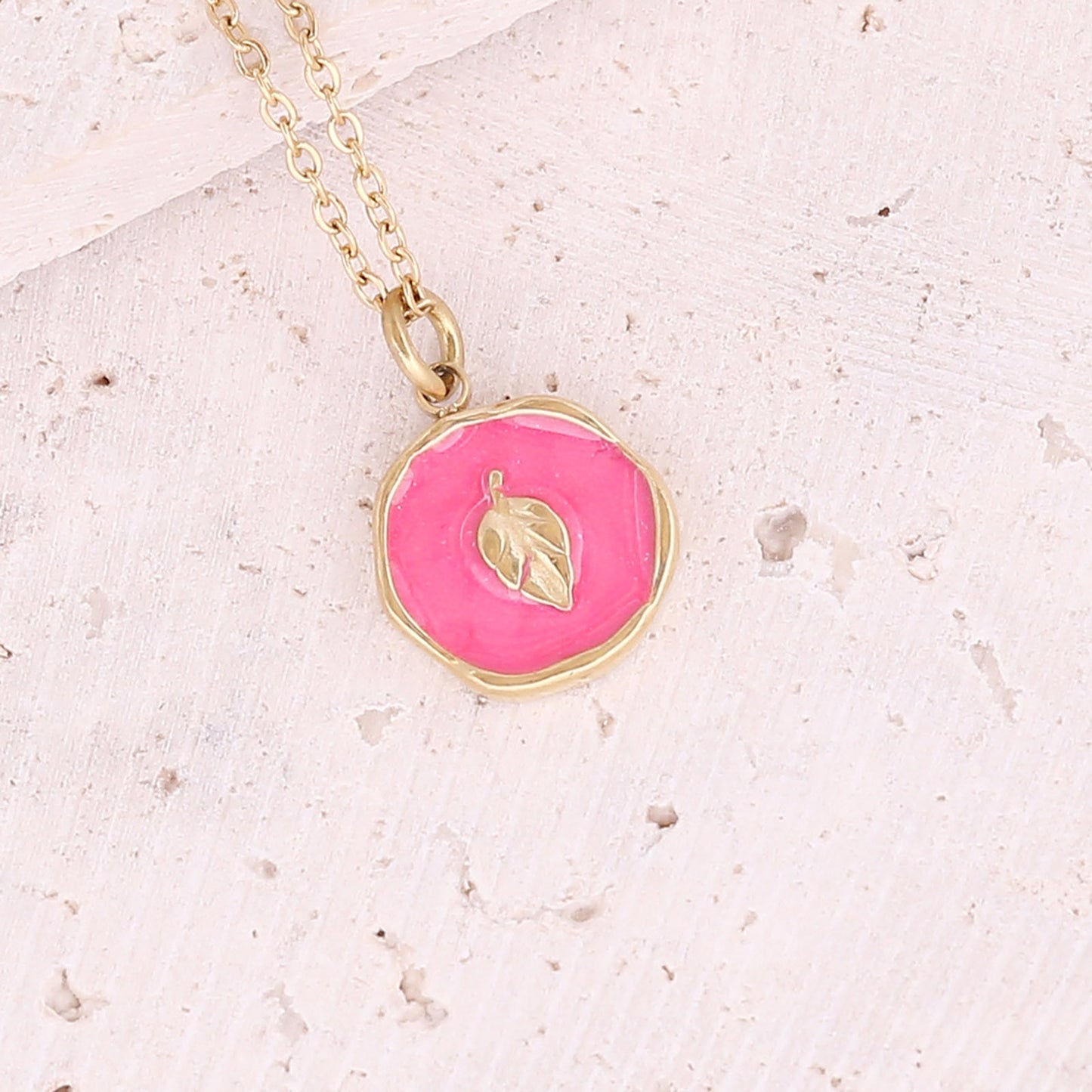 Enamel Summer Pendant Necklace