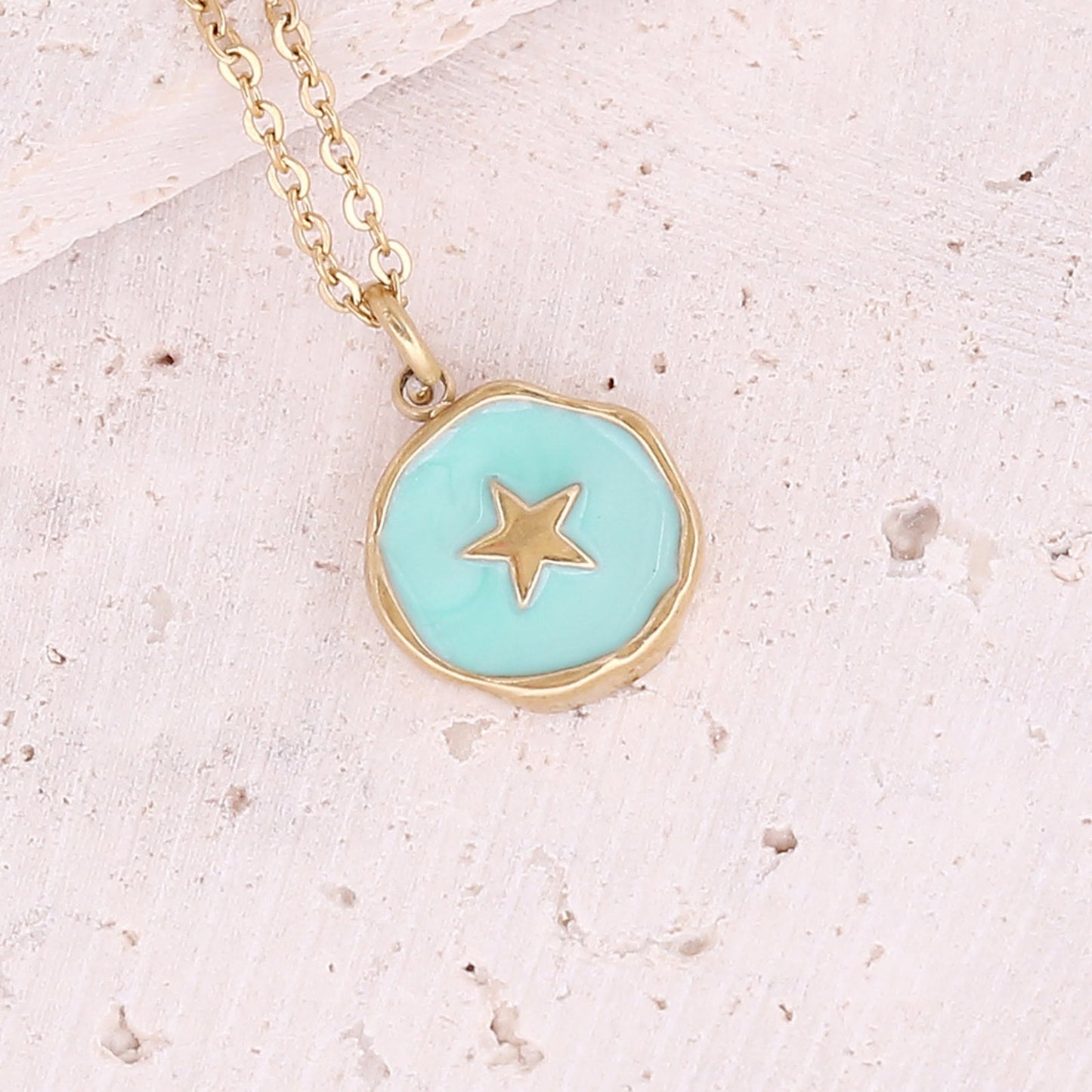 Enamel Summer Pendant Necklace