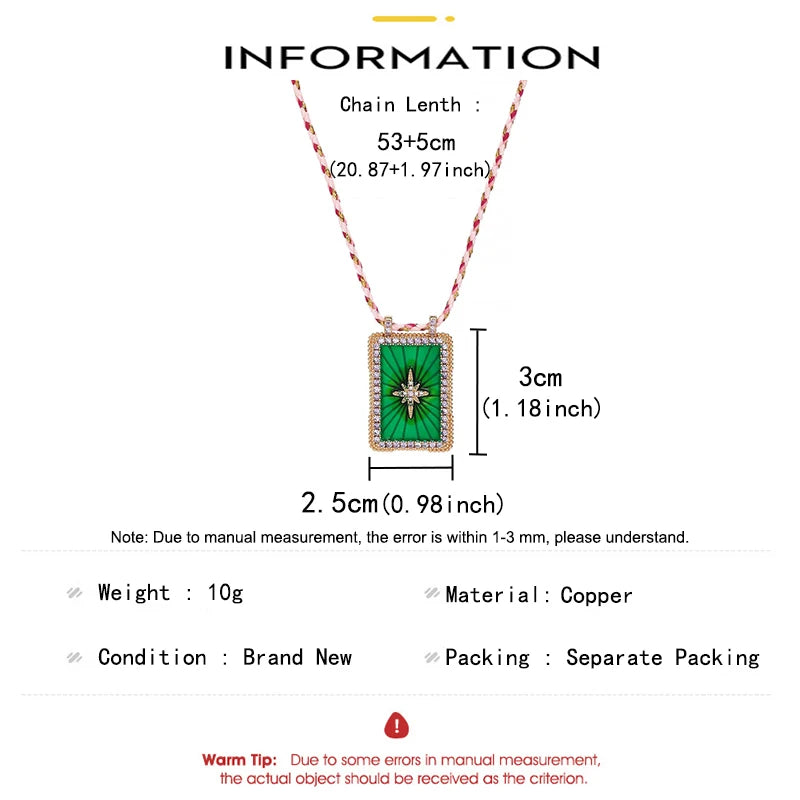 Boho Tarot Card Pendant Necklaces