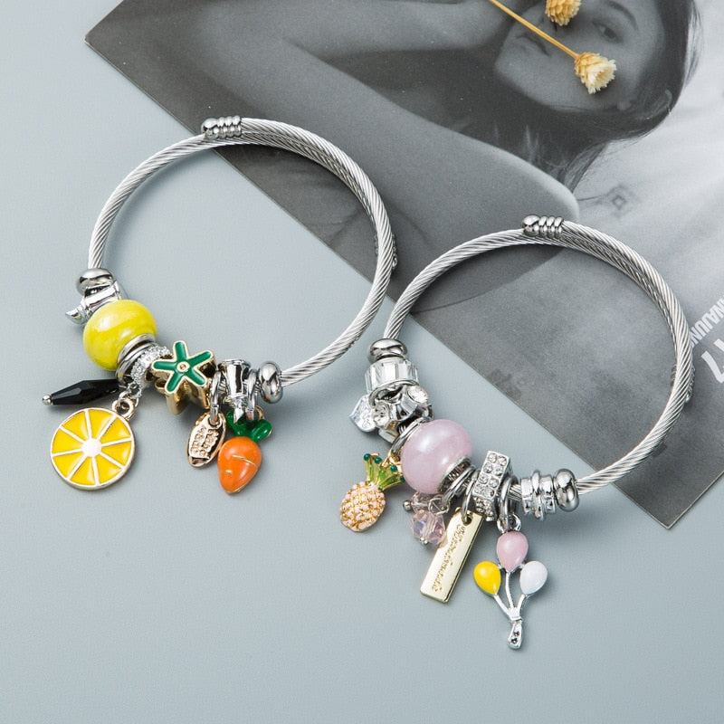 Pandora charm bangle on sale bracelet