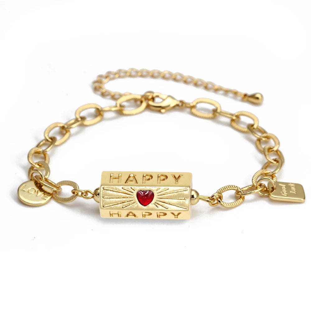 Bohemia Charm Link Chain Bracelet