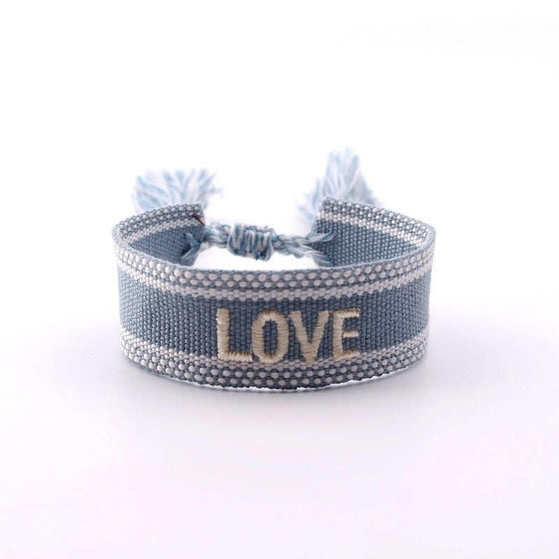 Bohemia Embroidery Woven Tassel Bracelet