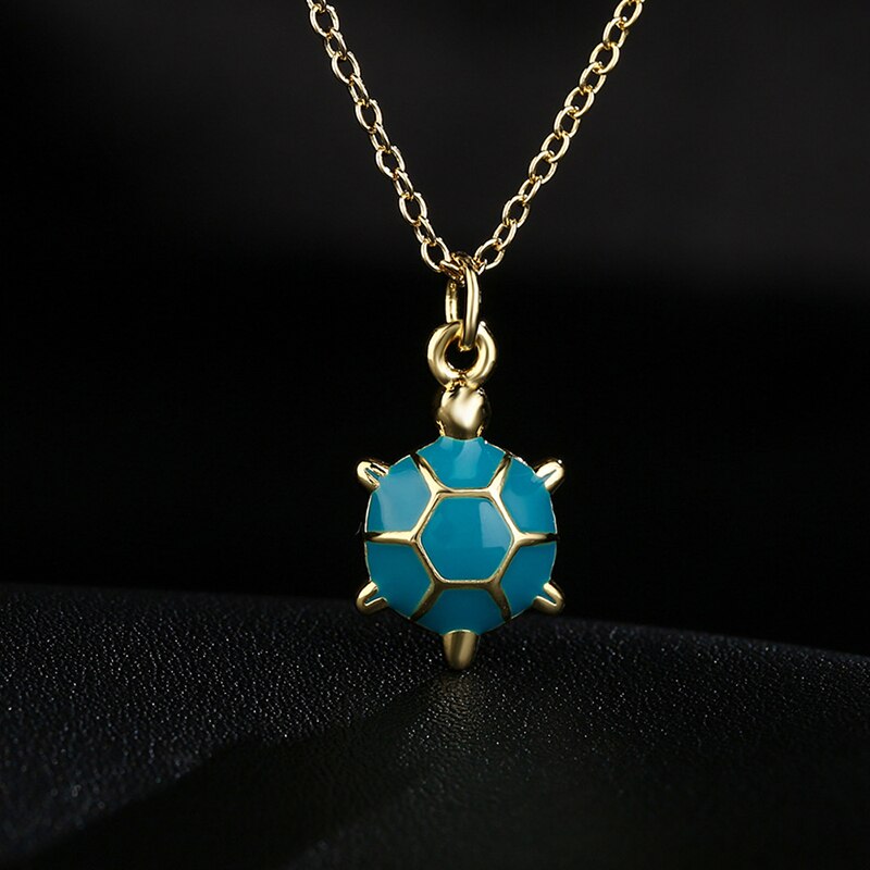 18K Gold Plated Turtle Pendant Necklace