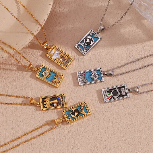Celestial Tarot Pendant Necklace