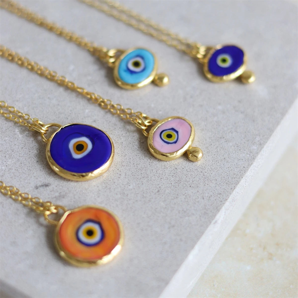 Santorini Evil Eye Necklace