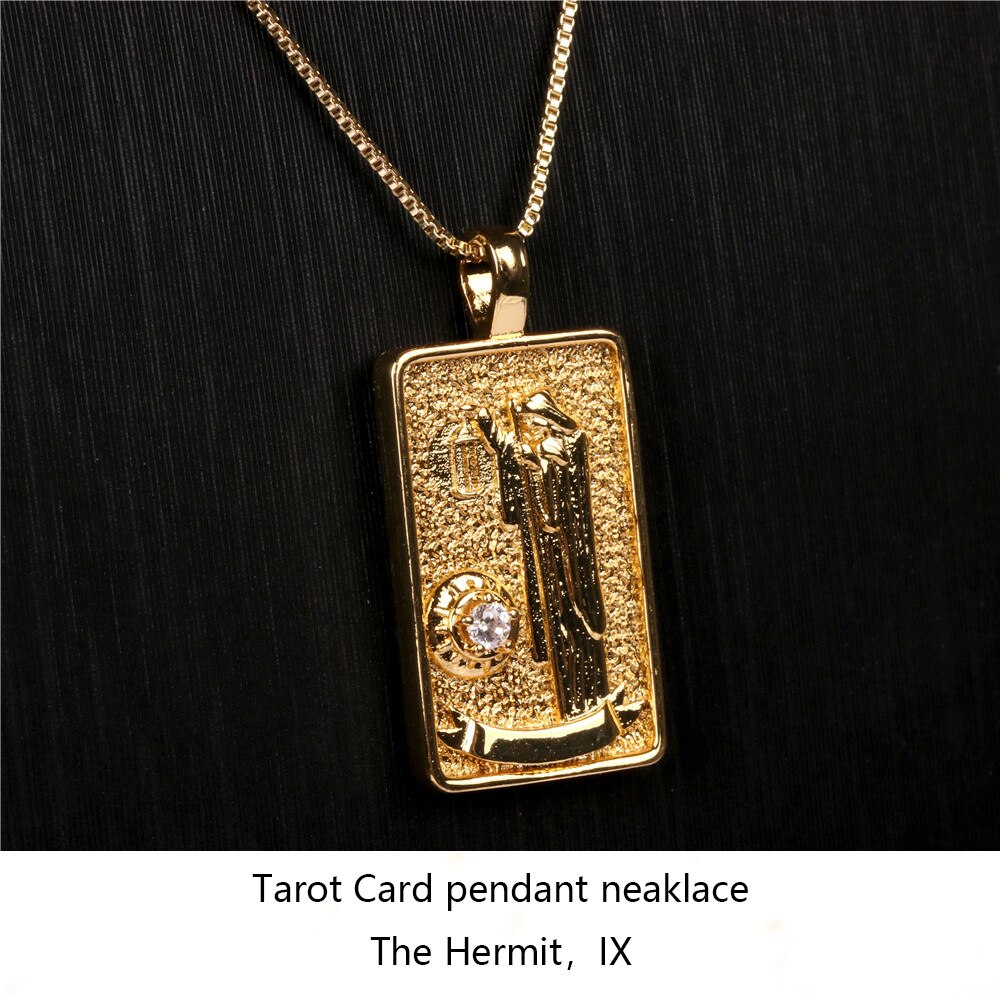 Vintage Tarot Card Pendant Necklace