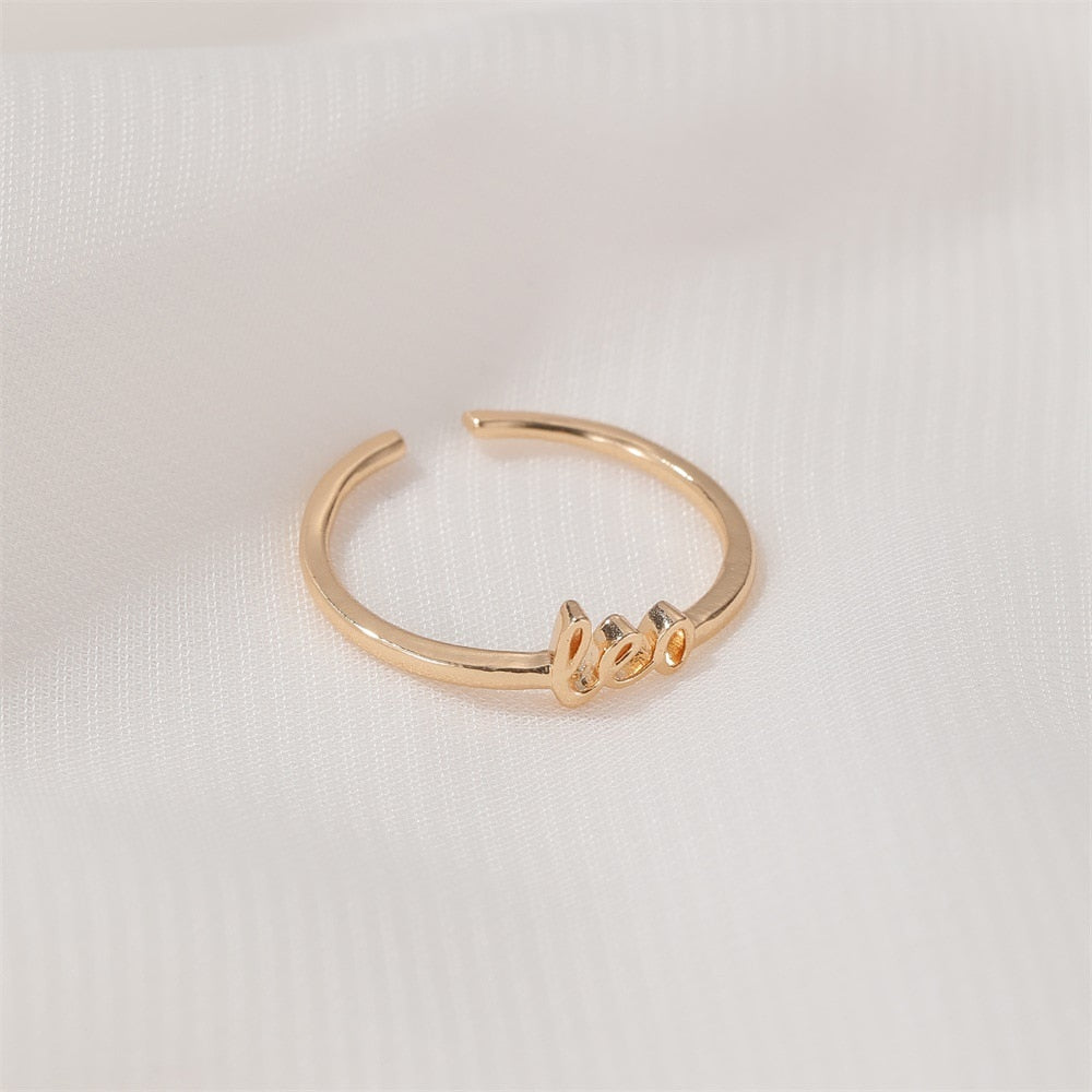 Minimalist Zodiac Rings