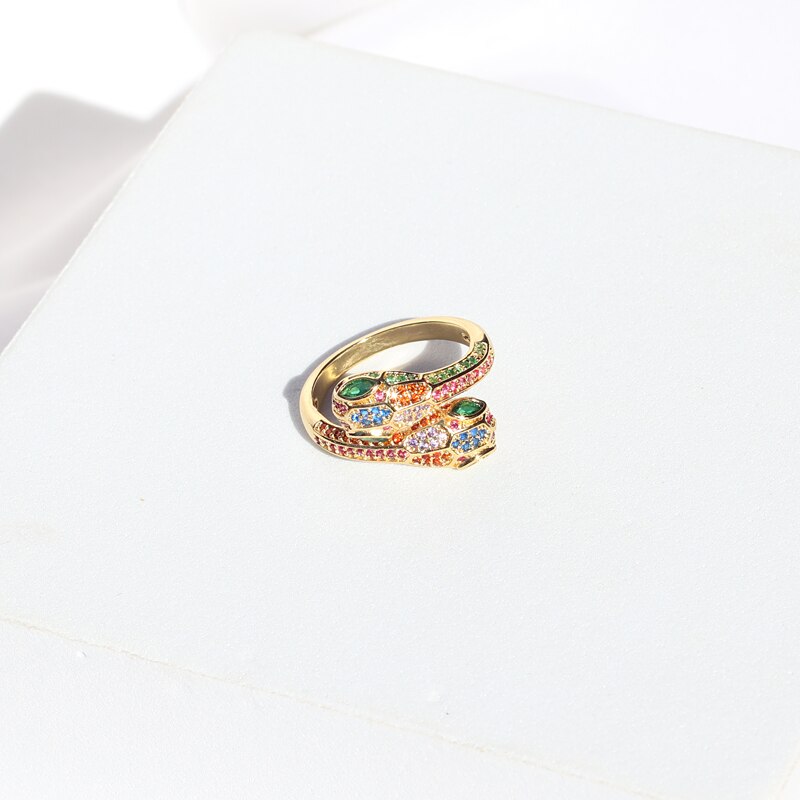 Rainbow Snake Ring