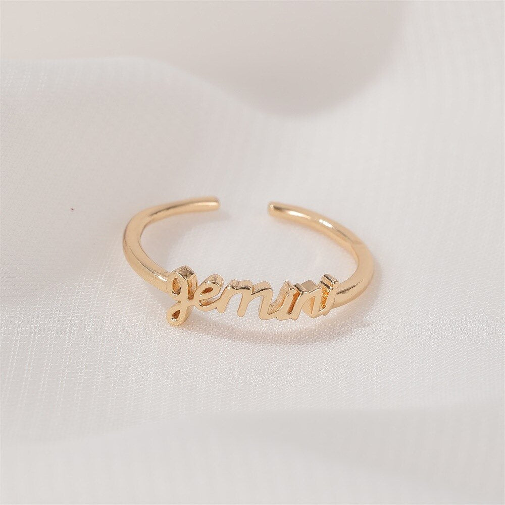 Minimalist Zodiac Rings