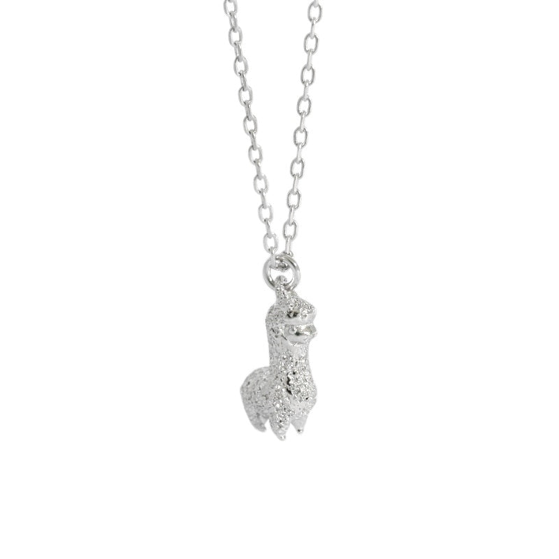 Sterling Silver Llama Pendant Necklace