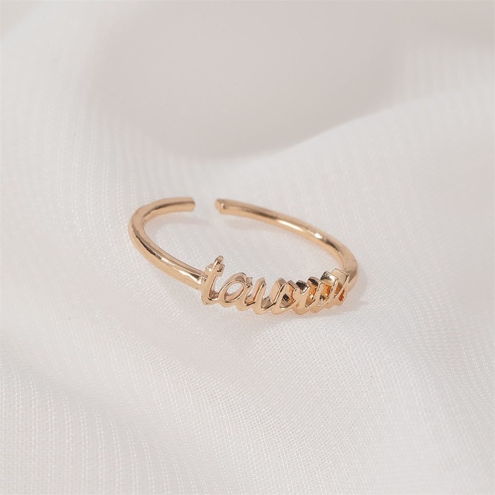 Minimalist Zodiac Rings