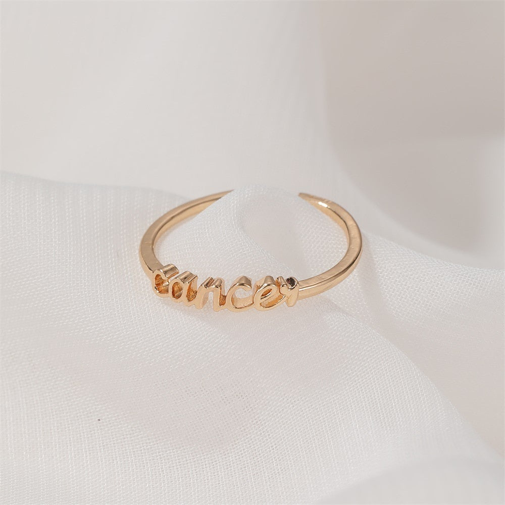 Minimalist Zodiac Rings