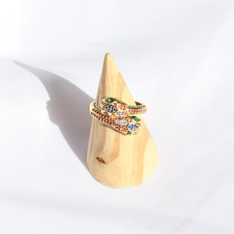 Rainbow Snake Ring