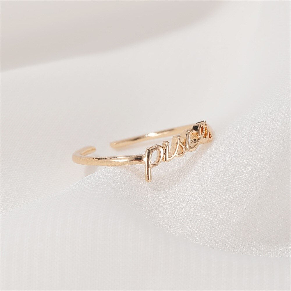 Minimalist Zodiac Rings