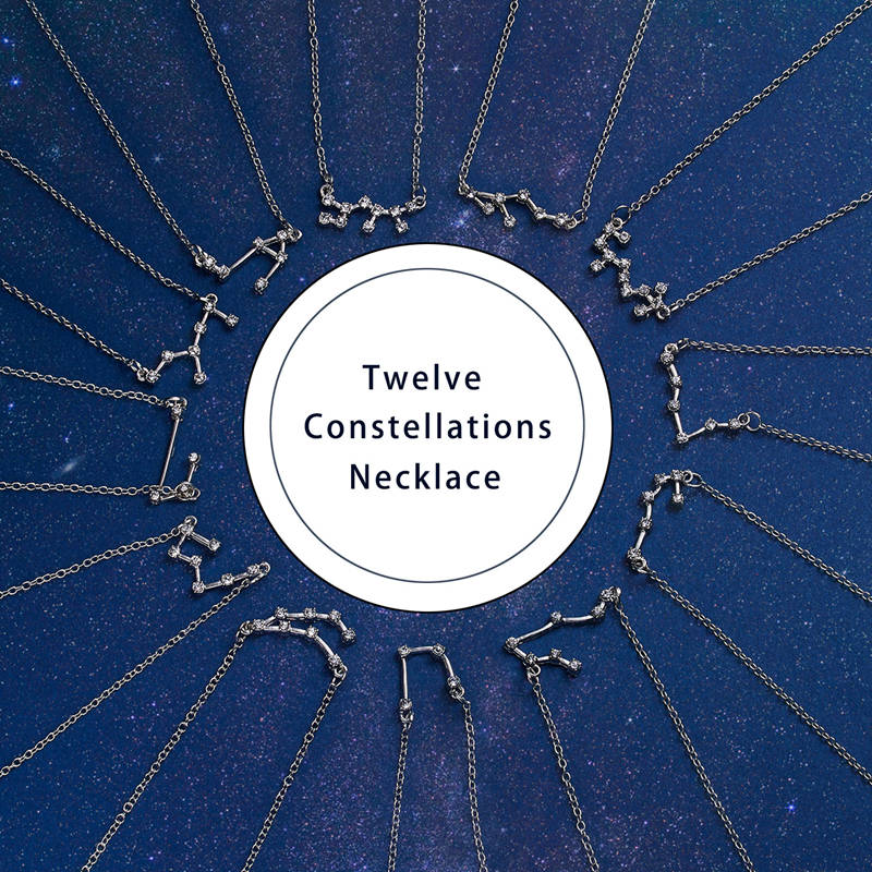 Constellation Zodiac Crystal Necklace