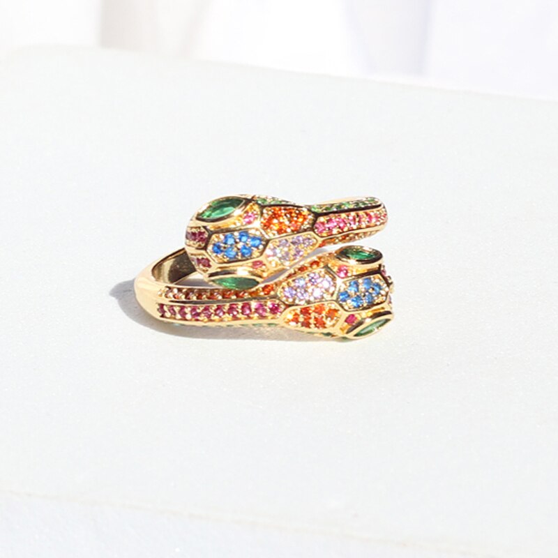 Rainbow Snake Ring