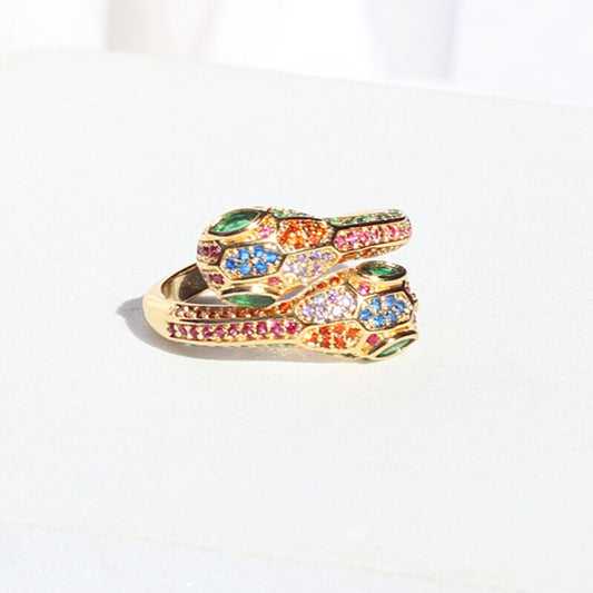 Rainbow Snake Ring